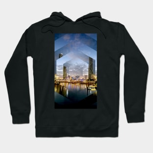 Beautiful Brisbane River Print - A Geometric Design Hoodie